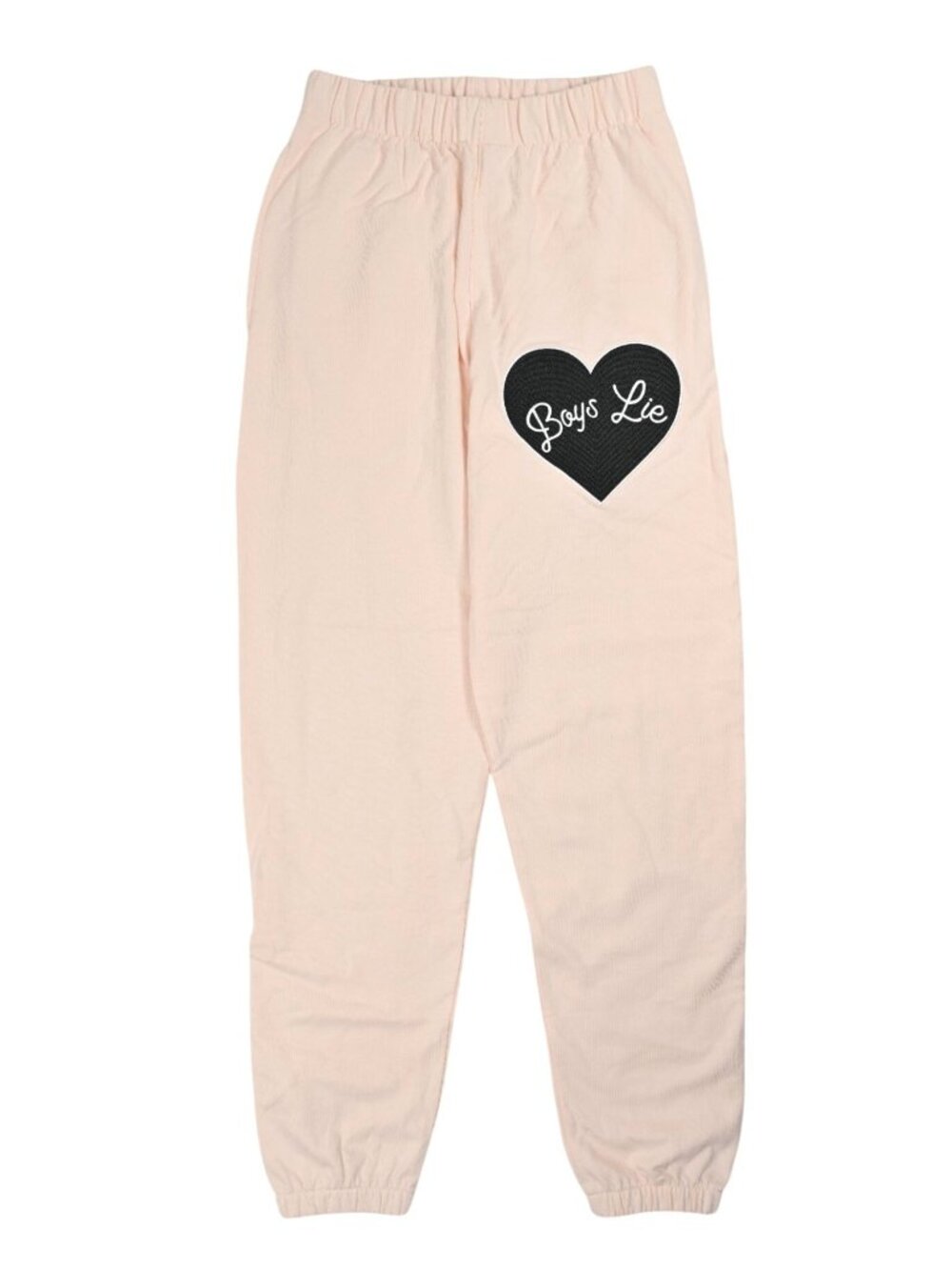 Boys Lie Heart Logo Sweatpants in Pink